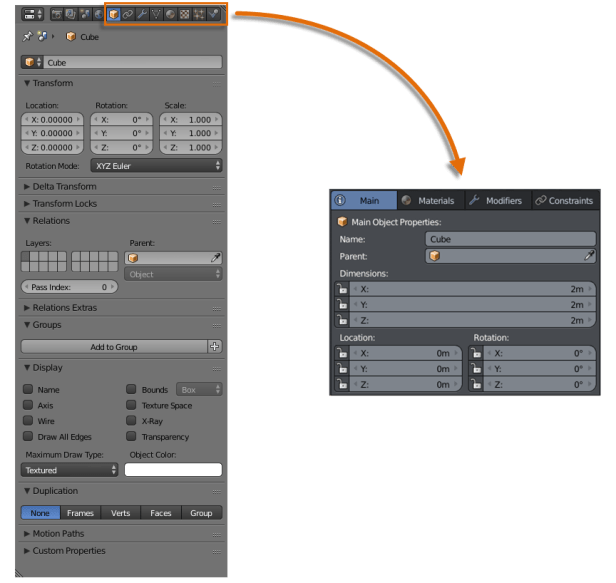 Move Properties to 3D Viewport